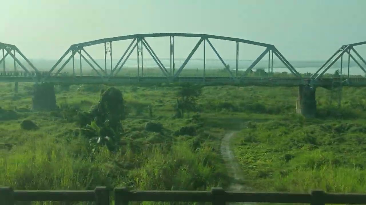 2026-02-03 高屏溪舊鐵橋(下淡水溪鐵橋)風景（501次莒光號上拍攝）