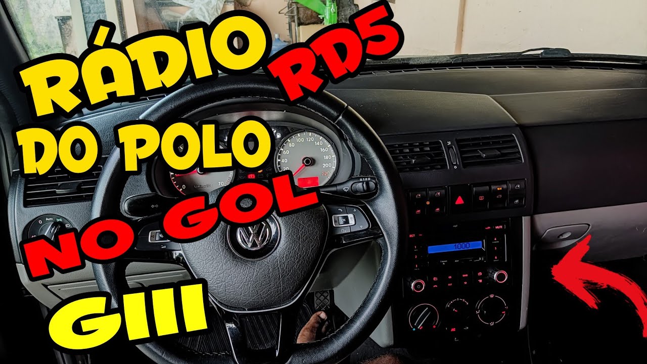 COMO INSTALAR RADIO RD5 DO POLO NO GOL G3