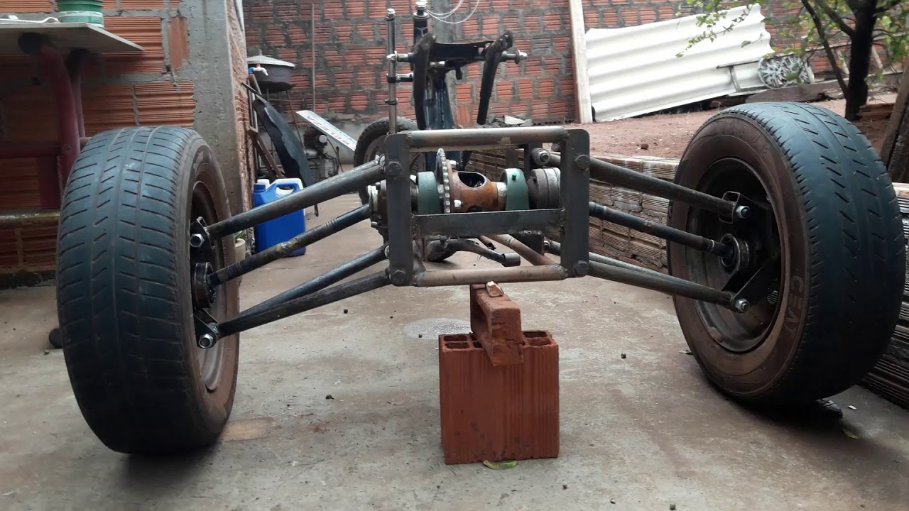 TRICICLO CASEIRO Cross suspensão independente Duplo A