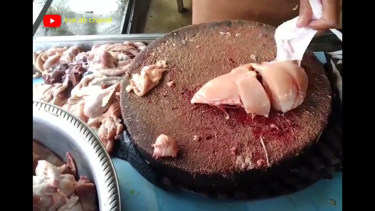 CARA PEMOTONGAN AYAM UNTUK NASI DOS ATAU CETRING @ Inal ab chanel