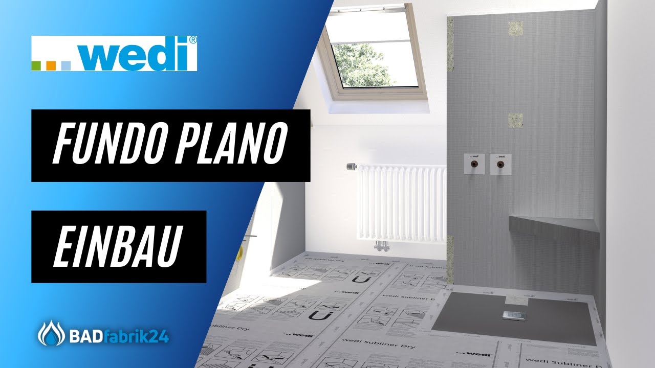 wedi - Einbau Fundo Plano Bodenelement