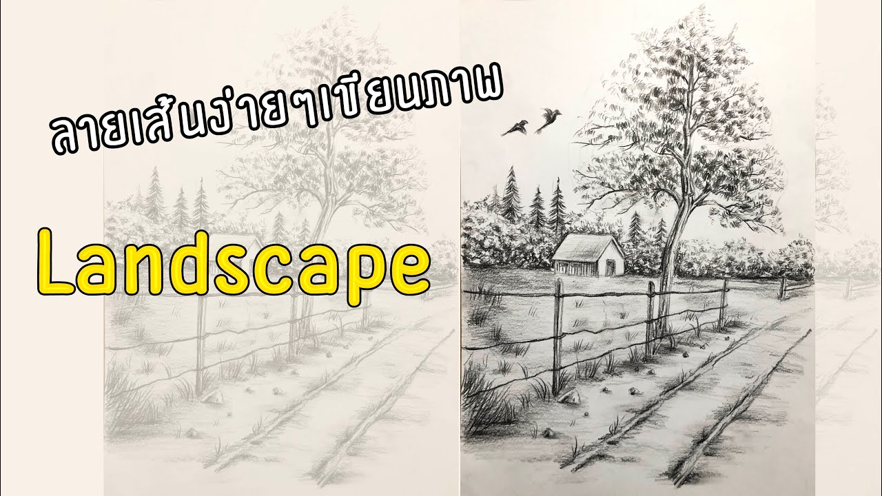วาดวิวทิวทัศน์ Landscape กับงาน Drawing ลายเส้นง่ายๆ