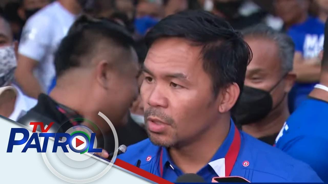 Manny Pacquiao: Tuloy ang kaguluhan kung mananalo si Robredo o Marcos | TV Patrol