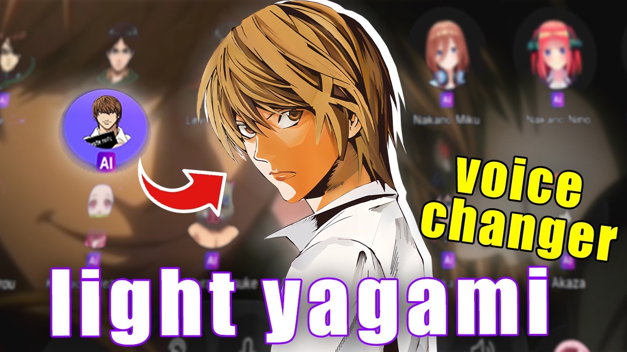 Best Free Voice Changer for Death Note Characters | Light Yagami Realtime Voice Changer