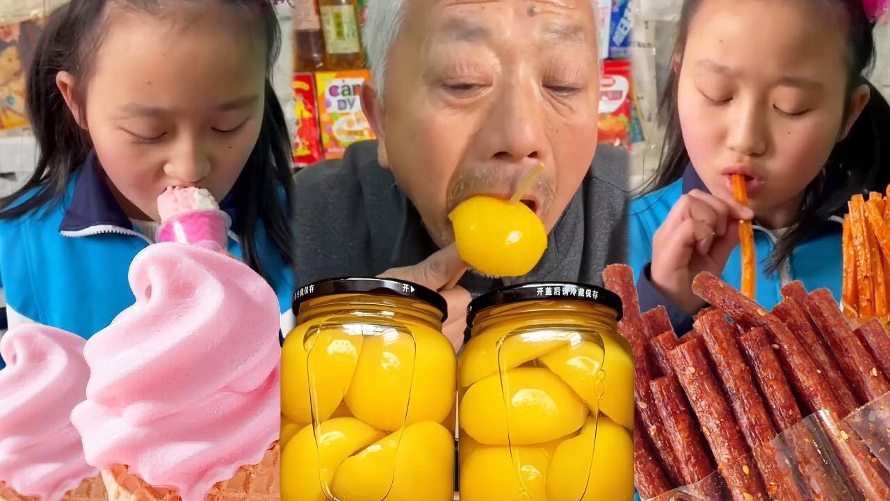Video đồ ăn vặt Trung Quốc trên Tik Tok丨Những món ăn vặt mà hồi nhỏ mẹ không cho ănEP475