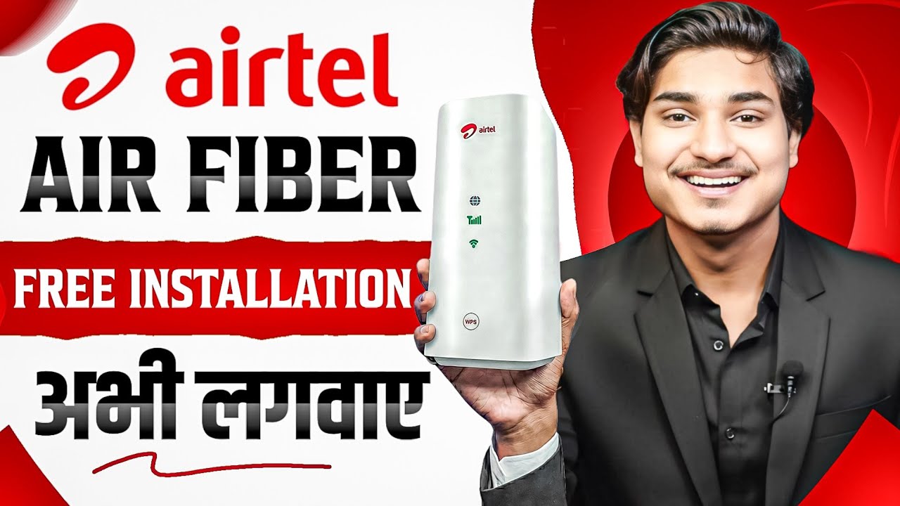Airtel AirFiber Kaise Lagwaye | Airtel AirFiber Installation | Airtel Airfiber Plans, Review & Price