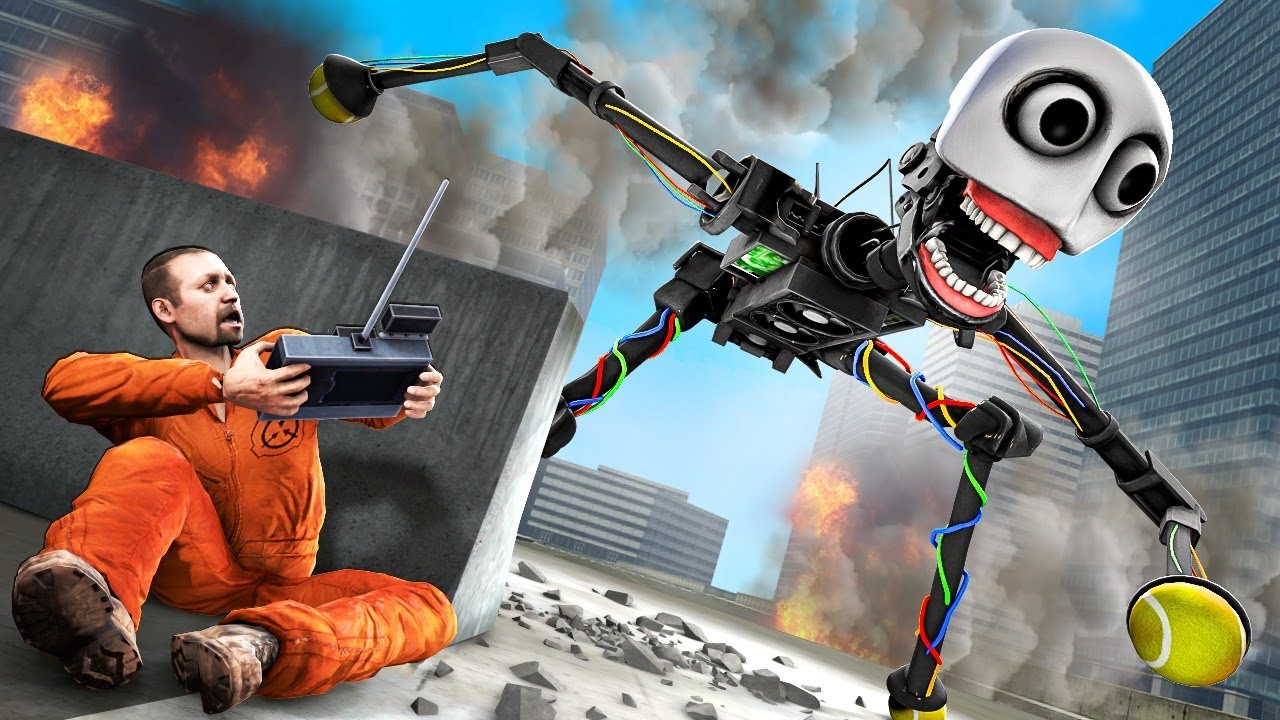 DESCUBRIMOS a E.L.B.E.R.R. el ROBOT ANIMATRÓNICO con un DRON que lo CAPTURÓ | GARRY'S MOD