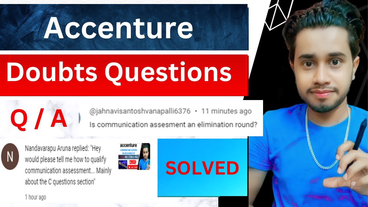 Accenture Doubt Questions Solved | Is Communication Round Elimination Round ? Communication 2023