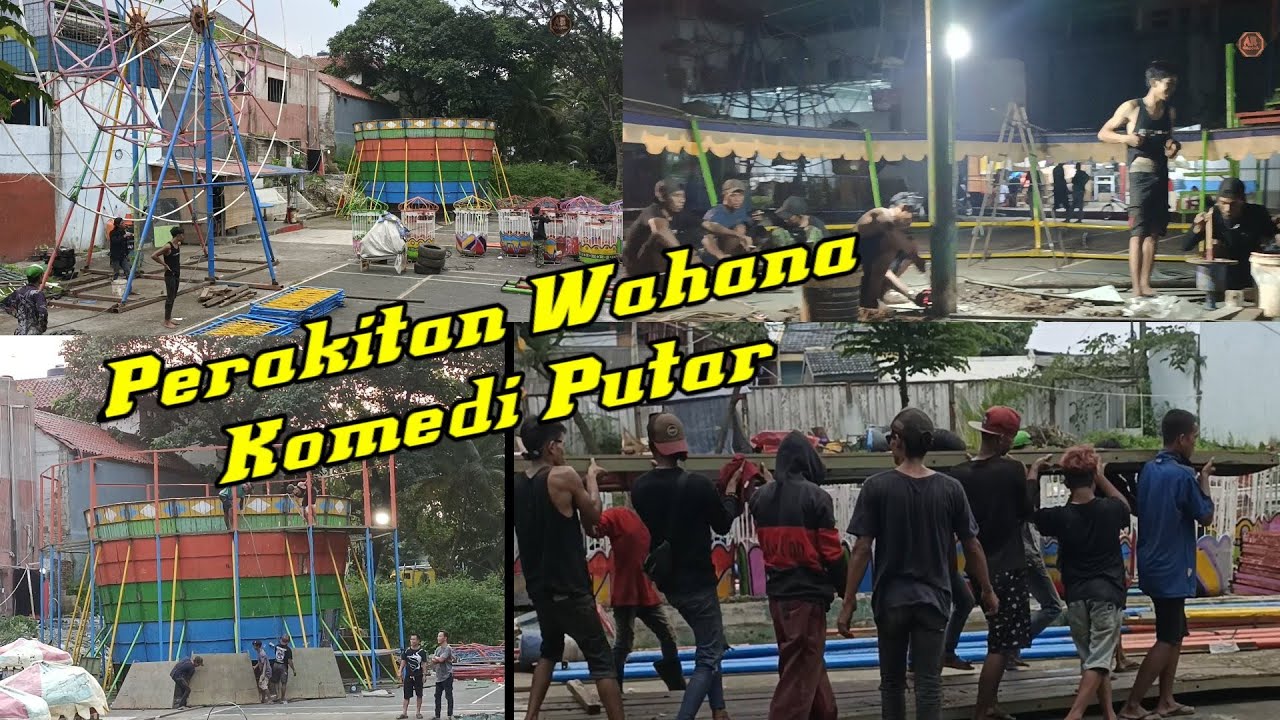 Pemasangan Wahana Pasar malam / Komedi Putar #kpm #agusroychannel