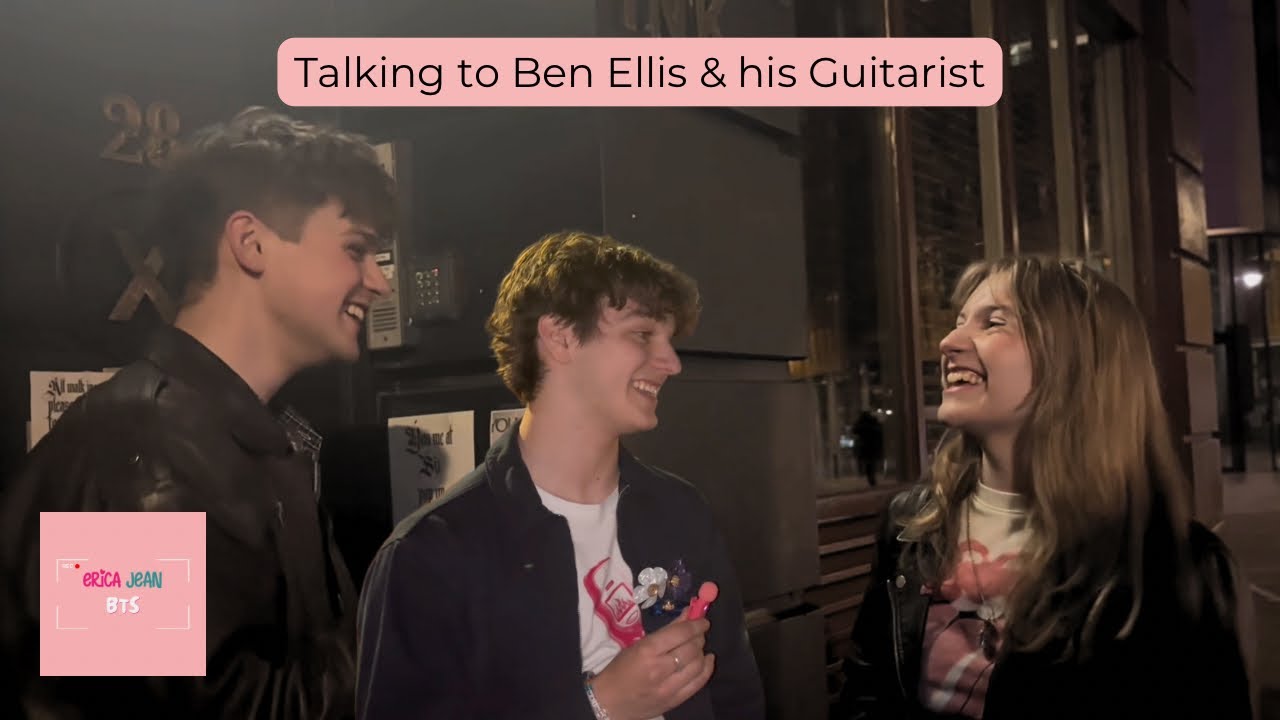 Playing charades, talking music and discussing future plans with Ben Ellis and his guitarist Ellis