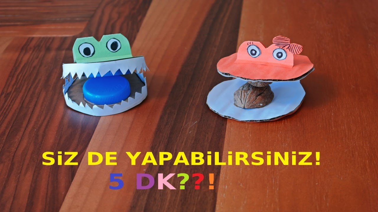 Geridönüşümden Parmak Zili Yapımı(Kastanyet)-DIY UPCYCLED Castanet