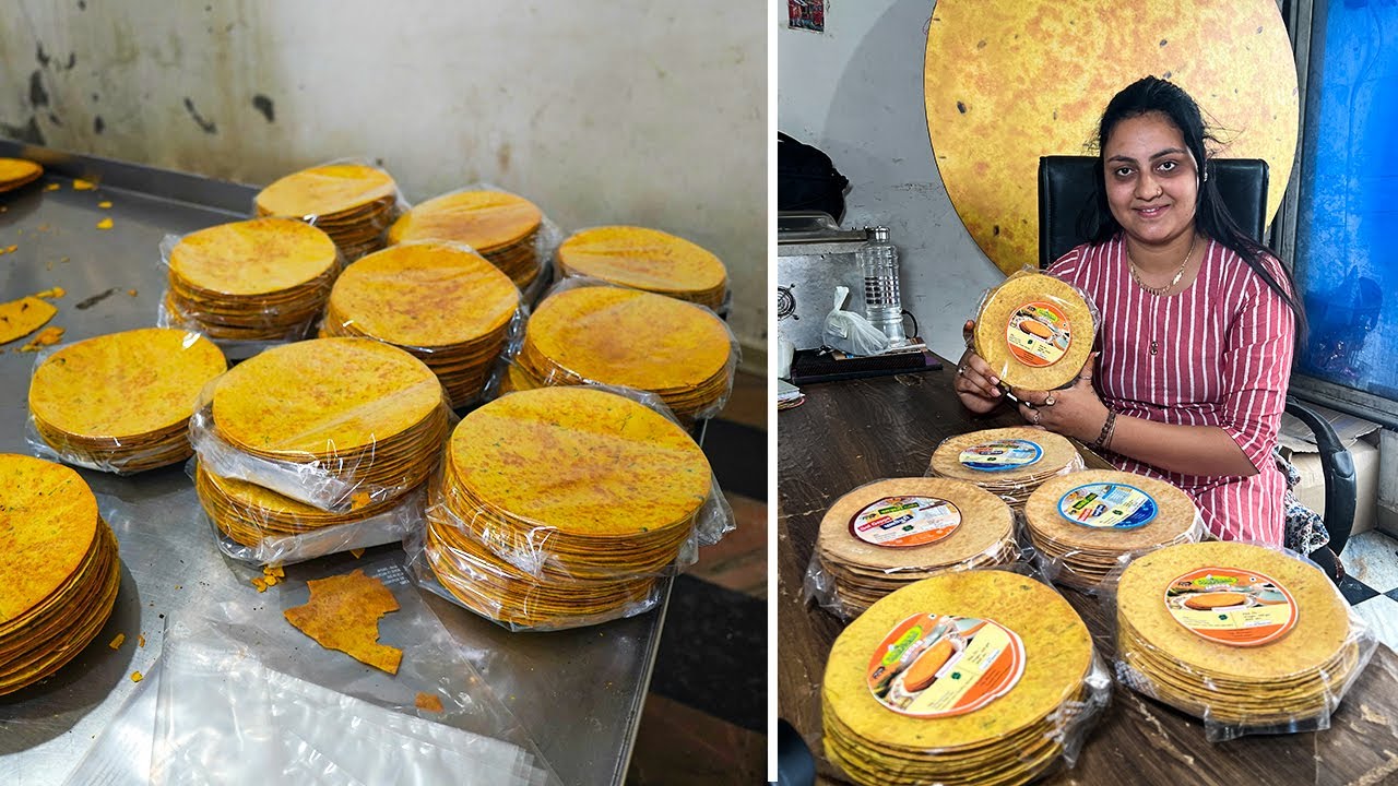 Indian Women Run Khakhara Factory | Surat's Biggest Khakhra Making Factory | Indian Street Food