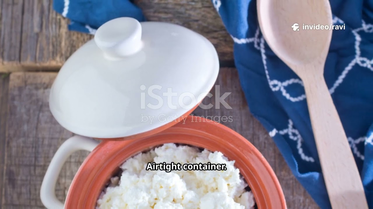 Creamy,  homemade cottage cheese 