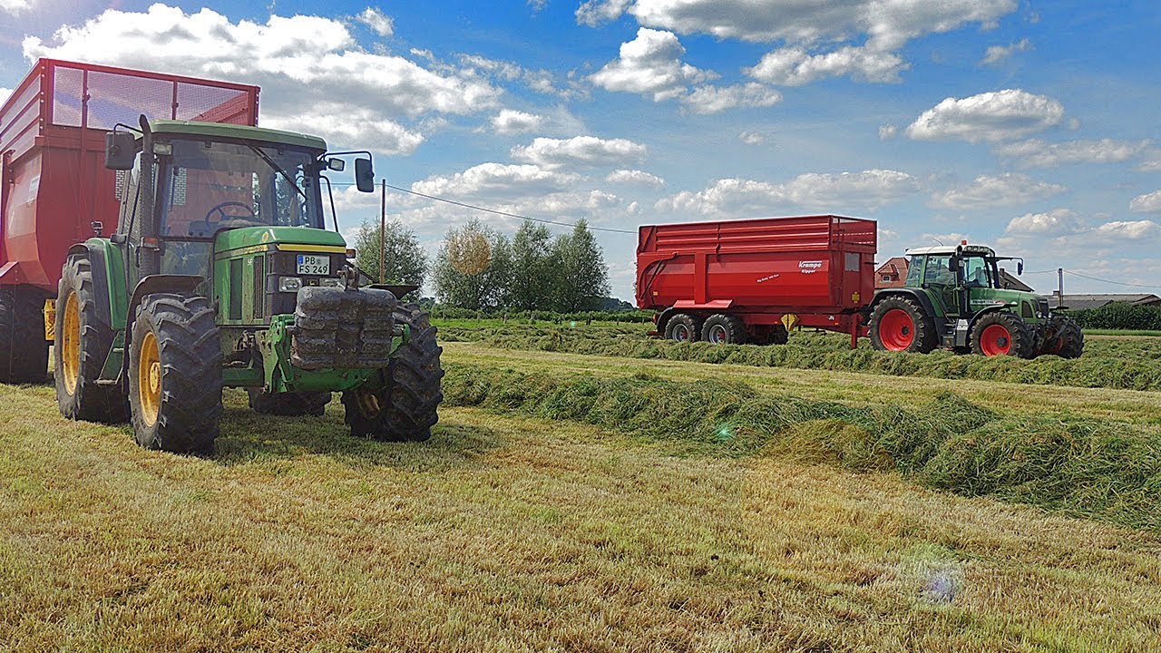 CABVIEW | Gras häckseln 2017  | John Deere 6310 | Paderborner Agrarvideos