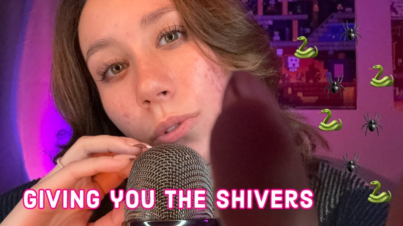 ASMR | giving you the shivers 🕷️✨🐍 (spiders crawling up your back)