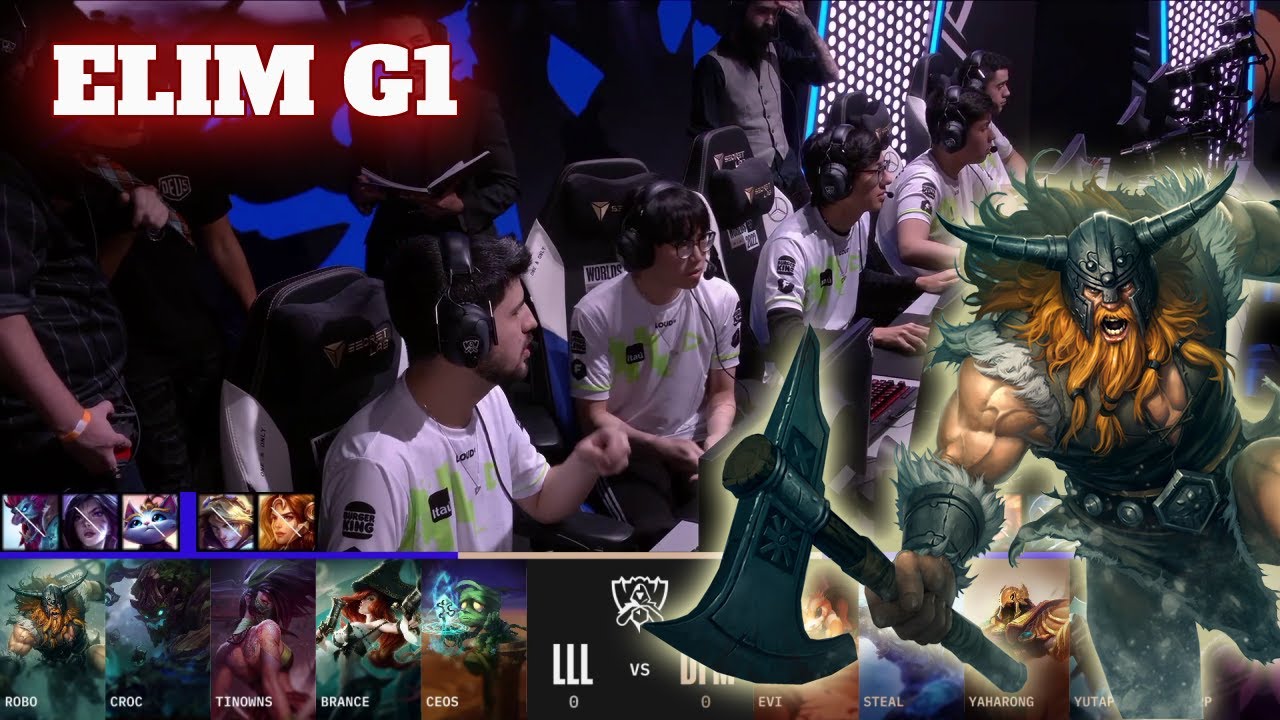 LLL vs DFM - Game 1 | Elimination Round LoL Worlds 2022 Play-Ins | LOUD vs DetonatioN FM G1