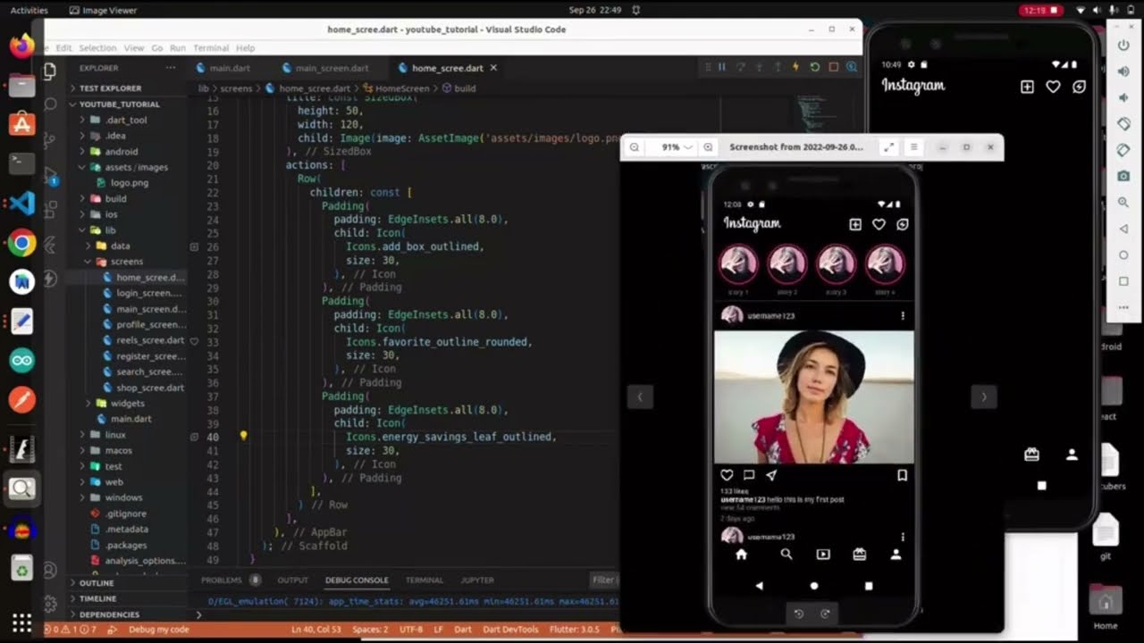 Rebuilding Instagram UI with Flutter