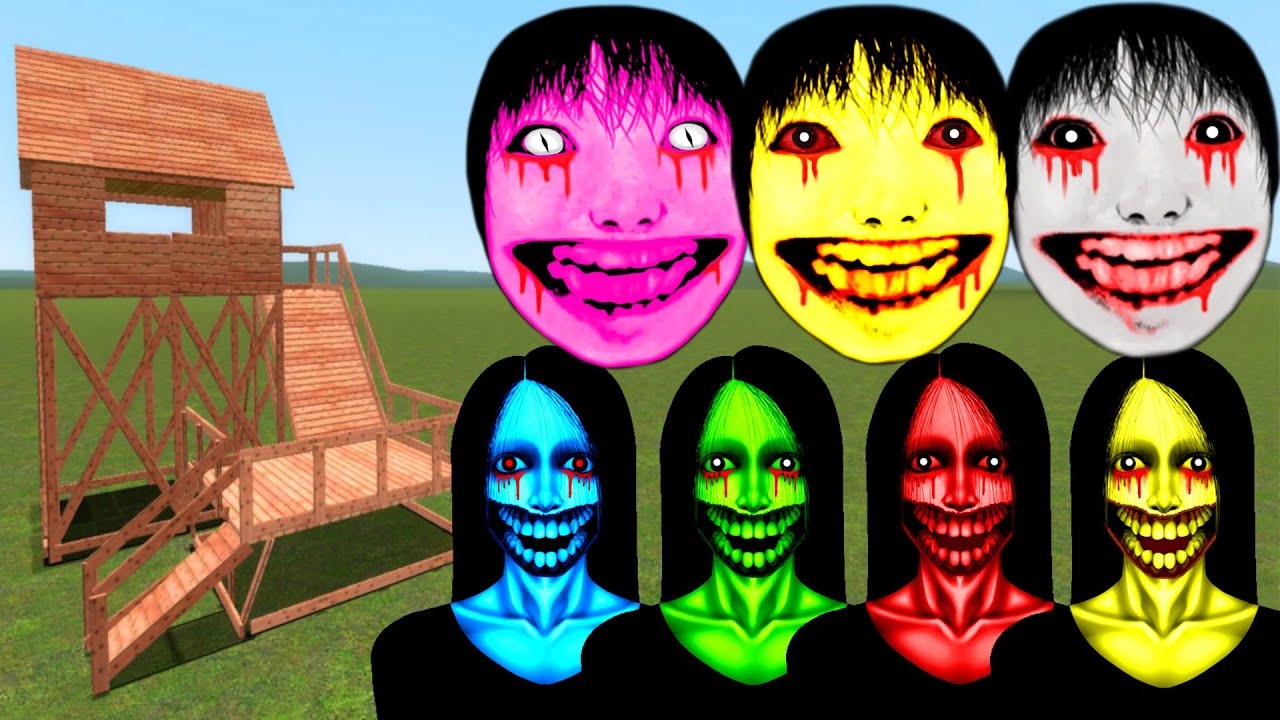 Kuchisake Onna, Yoshie Kimura Vs Towers In Garry's Mod (Part 10)