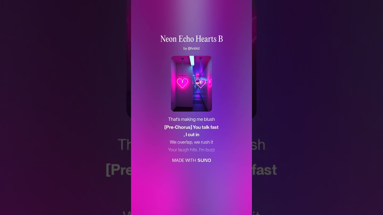 Neon Echo Hearts B