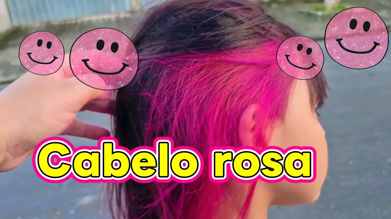 Pintando cabelo de rosa 🩷