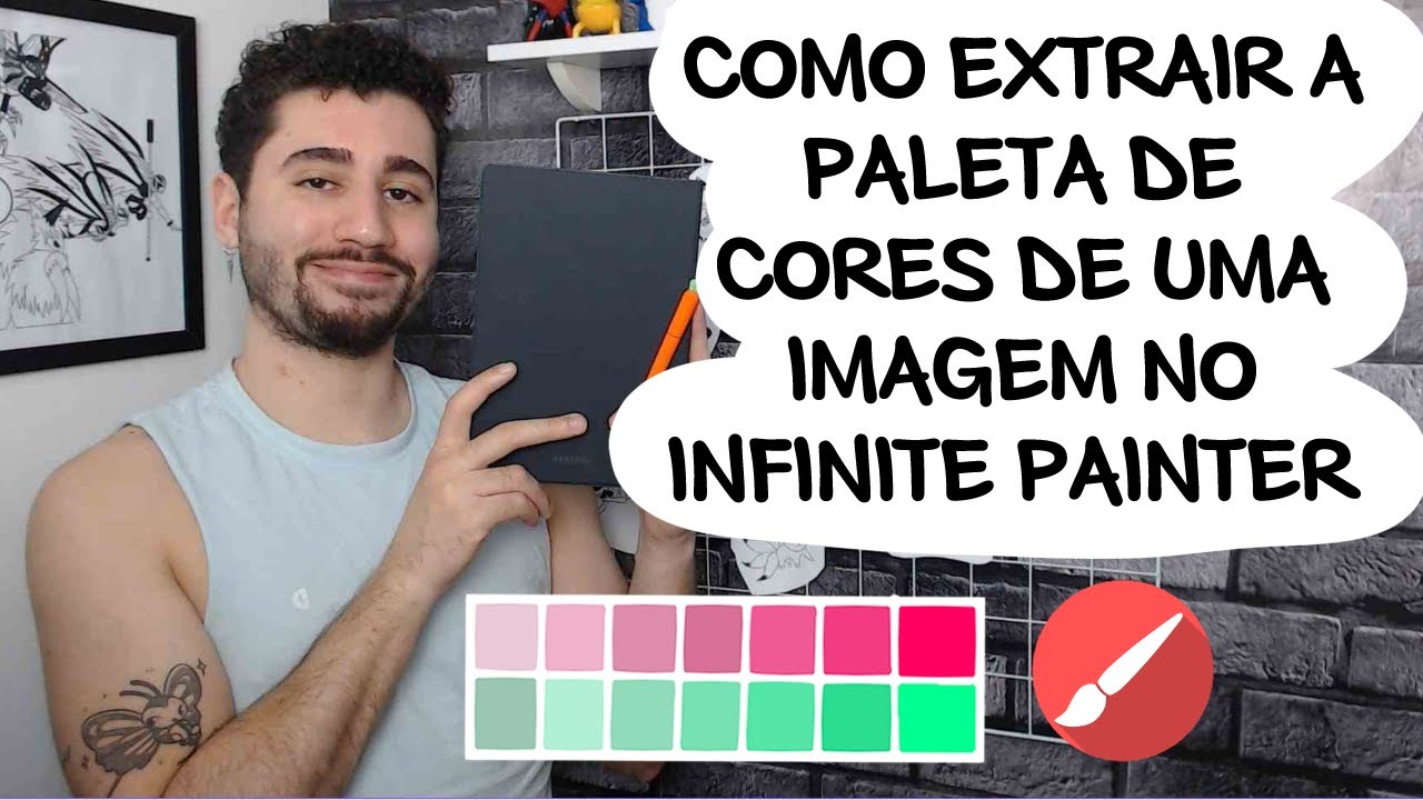COMO EXTRAIR PALETA DE CORES NO INFINITE PAINTER | TAB S6 LITE | DICAS DE DESENHO DIGITAL