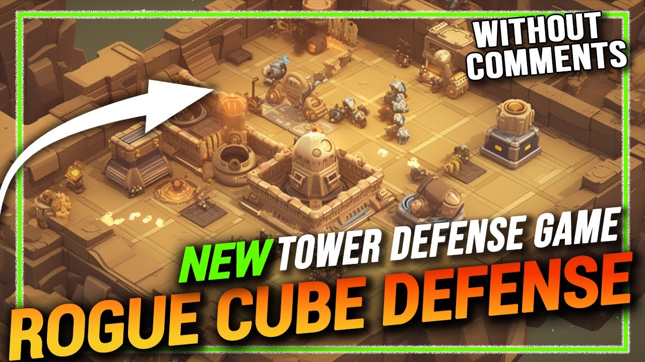 New Tower Defense Game - Rogue Cube Defense Gameplay, Walkthrough, Letsplay #withoutcomments