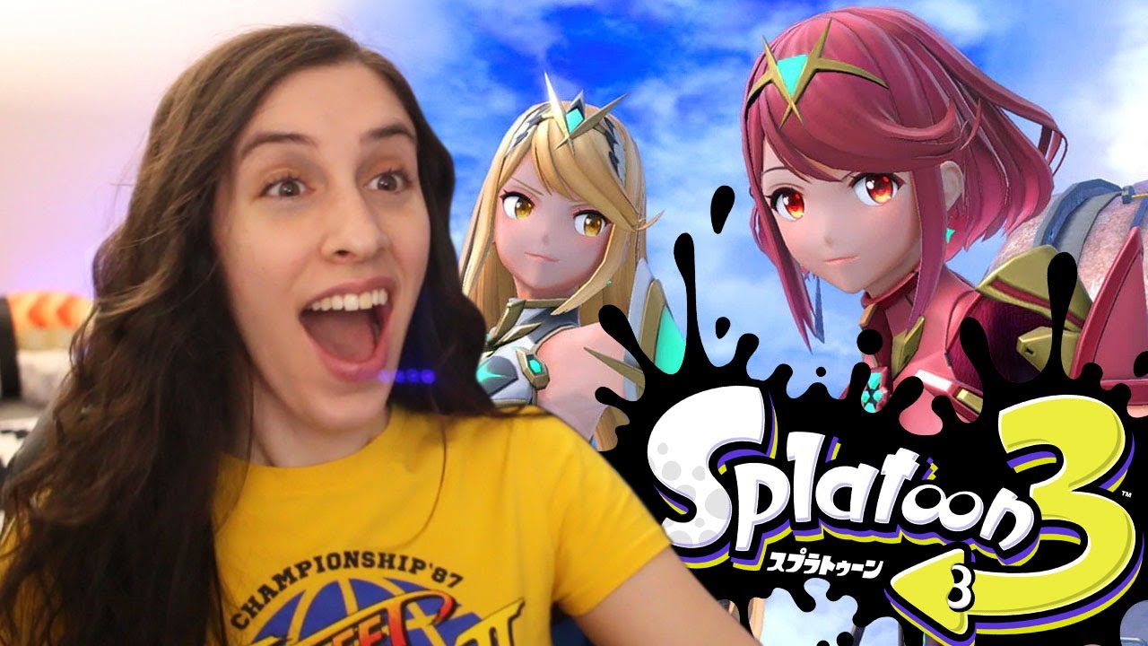PYRA AND MYTHRA IN SMASH, SPLATOON 3 REACTION and MORE! | JustJesss
