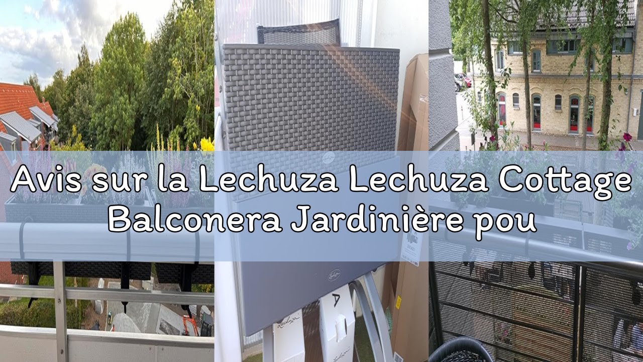Avis sur la Lechuza Lechuza Cottage Balconera Jardinière pour Balcon avec arrosage Automatique Aspec