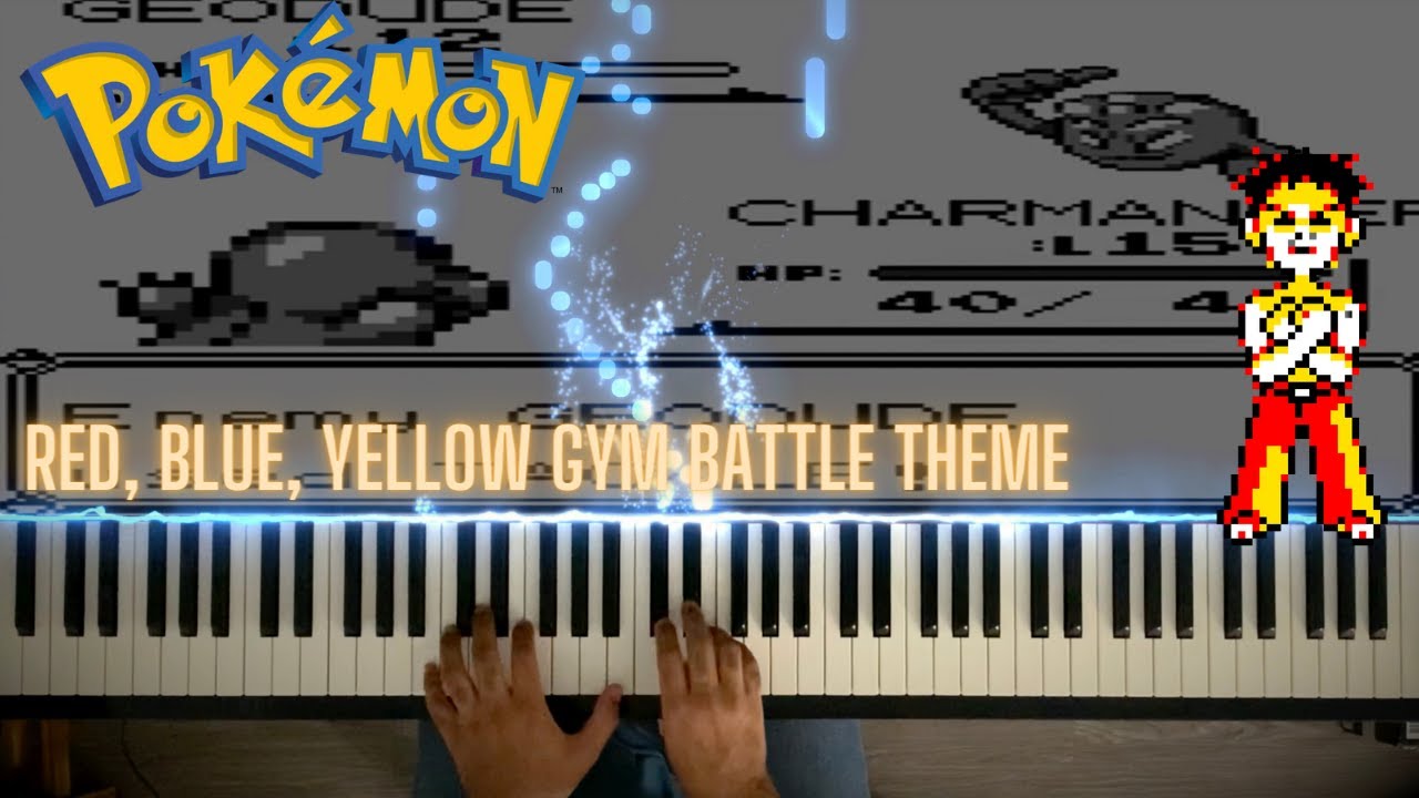 Pokemon Red, Blue, Yellow - Gym Battle Theme - Piano Cover
