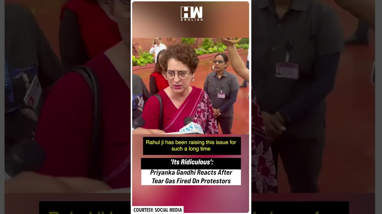 #Shorts | 'Its Ridiculous': Priyanka Gandhi Reacts After Tear Gas Fired On Protestors | Delhi Police