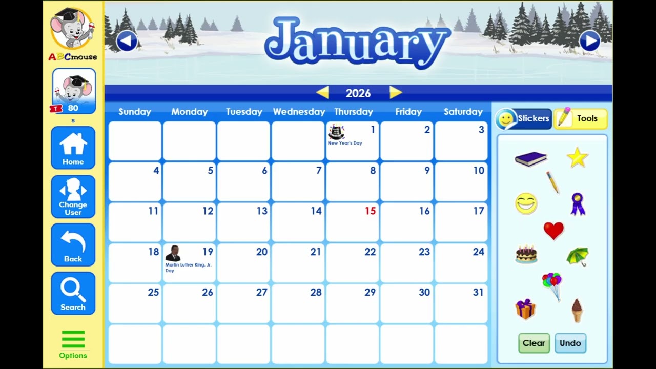 ABCMouse Soundtrack - Calendar