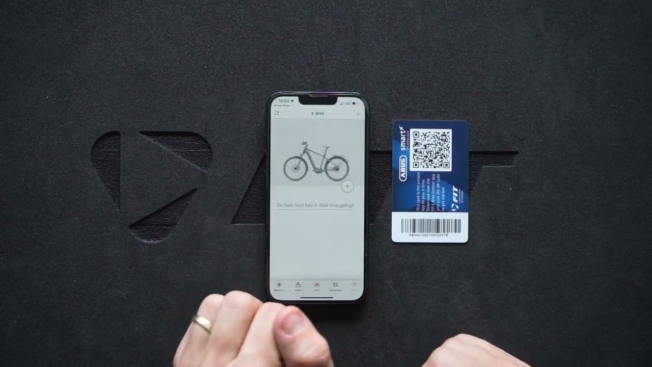FIT E-Bike Control-app downloaden en e-bike via keycard verbinden