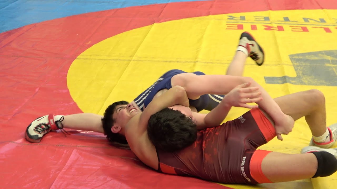 Wrestling / Ringen,  Sparkassenpokal Jena 2025, Freestyle, U17, 51 kg, Almassri - Khalimov