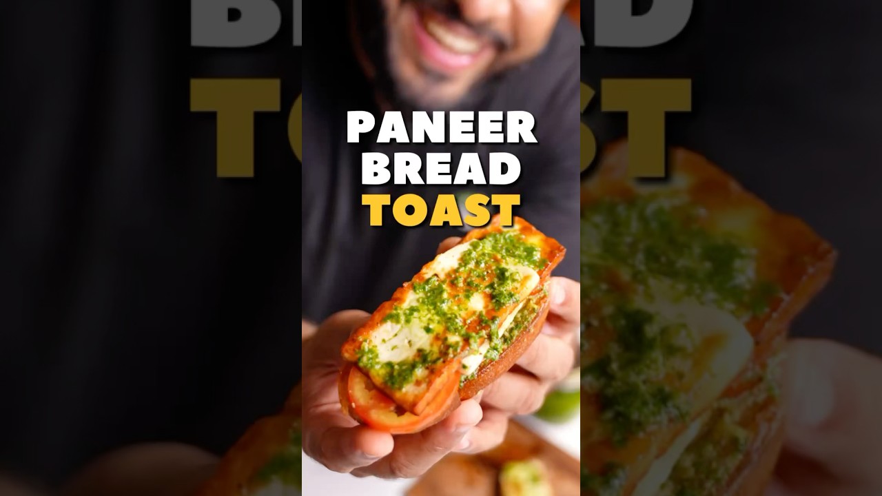 Cafe Style Pesto Paneer Bread Toast recipe 😋 #easyrecipes #shorts #foodie