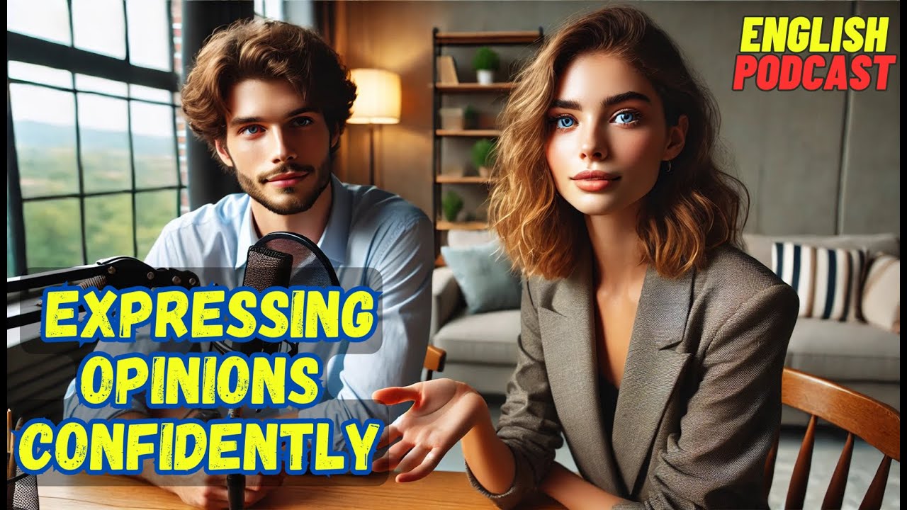 Expressing Opinions Confidently: English Speaking Practice |  English Podcast for Learning English