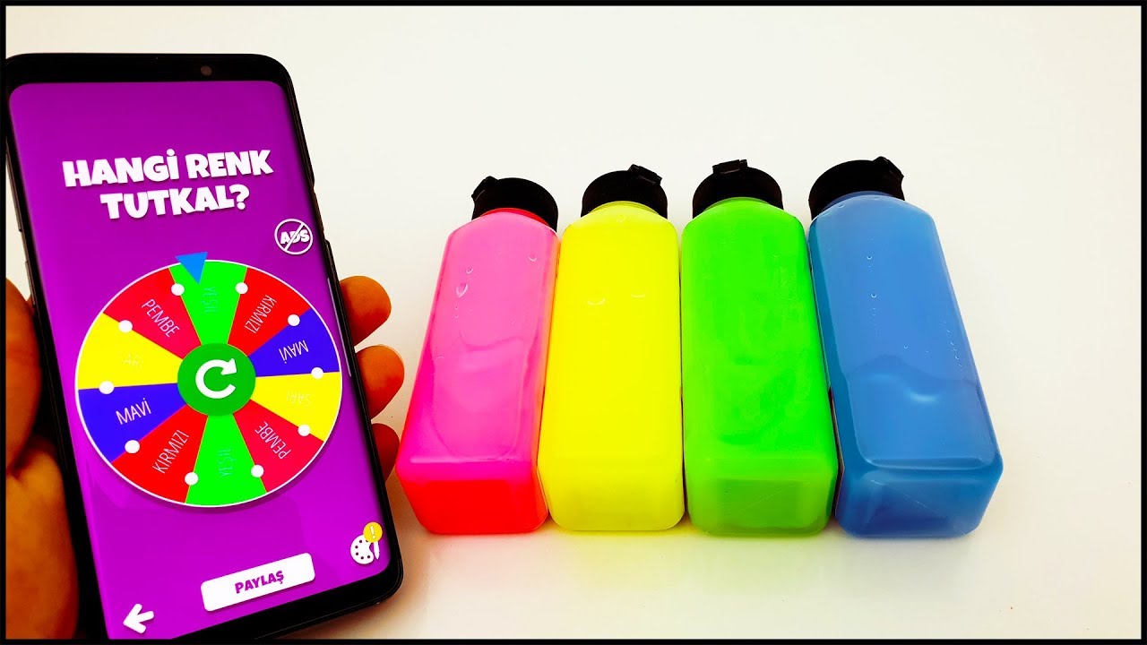 Meydan Okuma! Çarkıfelek Slime Challenge - Mystery Wheel of Slime Challenge - Vak Vak TV