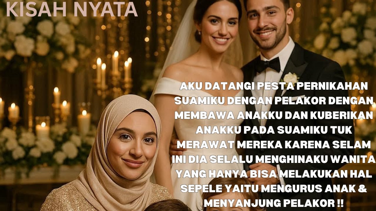 KUDATANGI PERNIKAHAN SUAMI & PELAKOR BAWA ANAKKU, KUBERIKAN PADA MEREKA BIAR TAHU RASANYA URUS ANAK!
