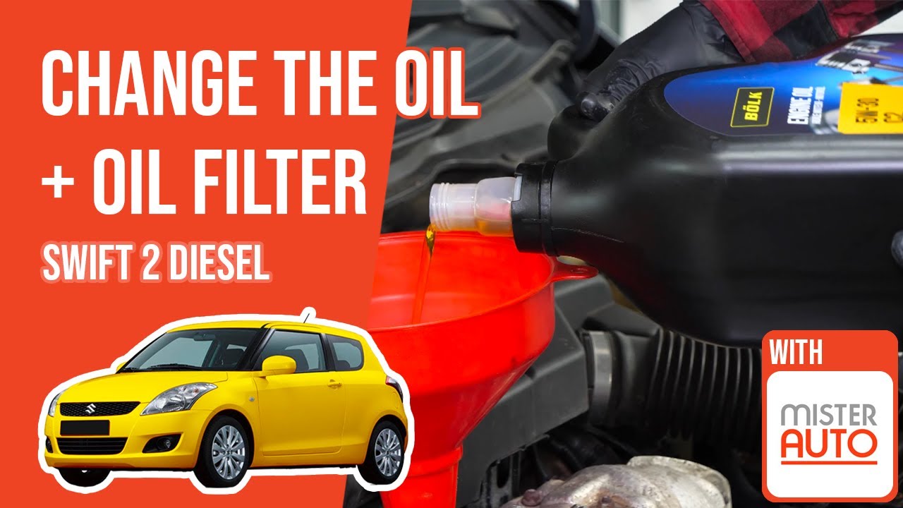 Change the oil and the oil filter Swift mk2 1.3 DDiS 🛢