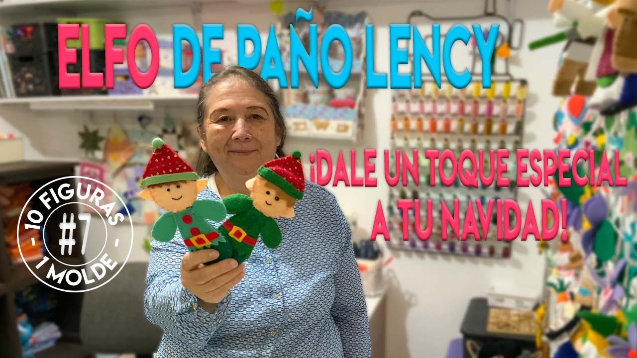 🧝 Elfo de paño lency: ¡Hazlo tú mismo!  #7: 10 figuras con 1 molde