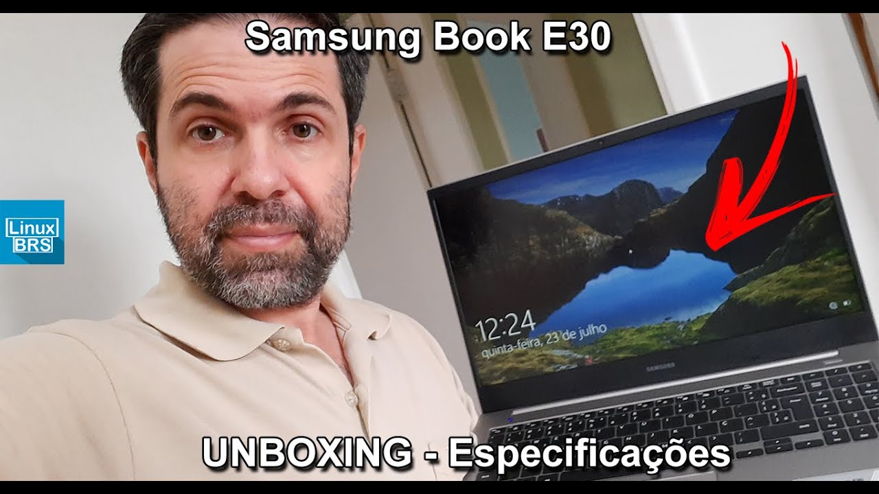 SAMSUNG BOOK E30 2020 - CORE I3 10º GER. 4GB RAM, 1TB HD, TELA 15.6 POL FULL HD UNBOXING E SPECS