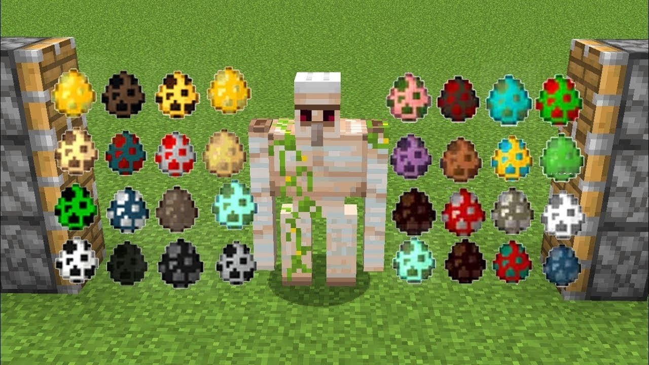 all minecraft spawn eggs + iron golem + all twilight forest eggs = ???