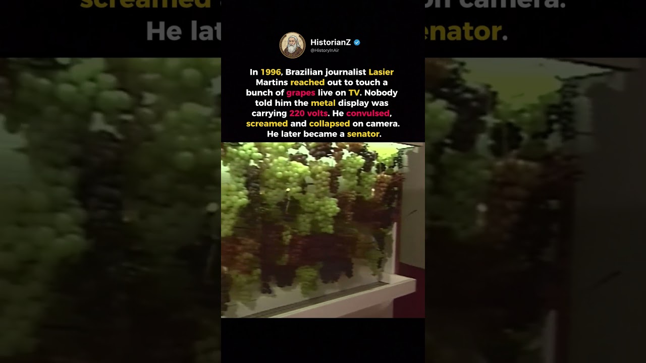Electrocuted by Grapes on Live TV