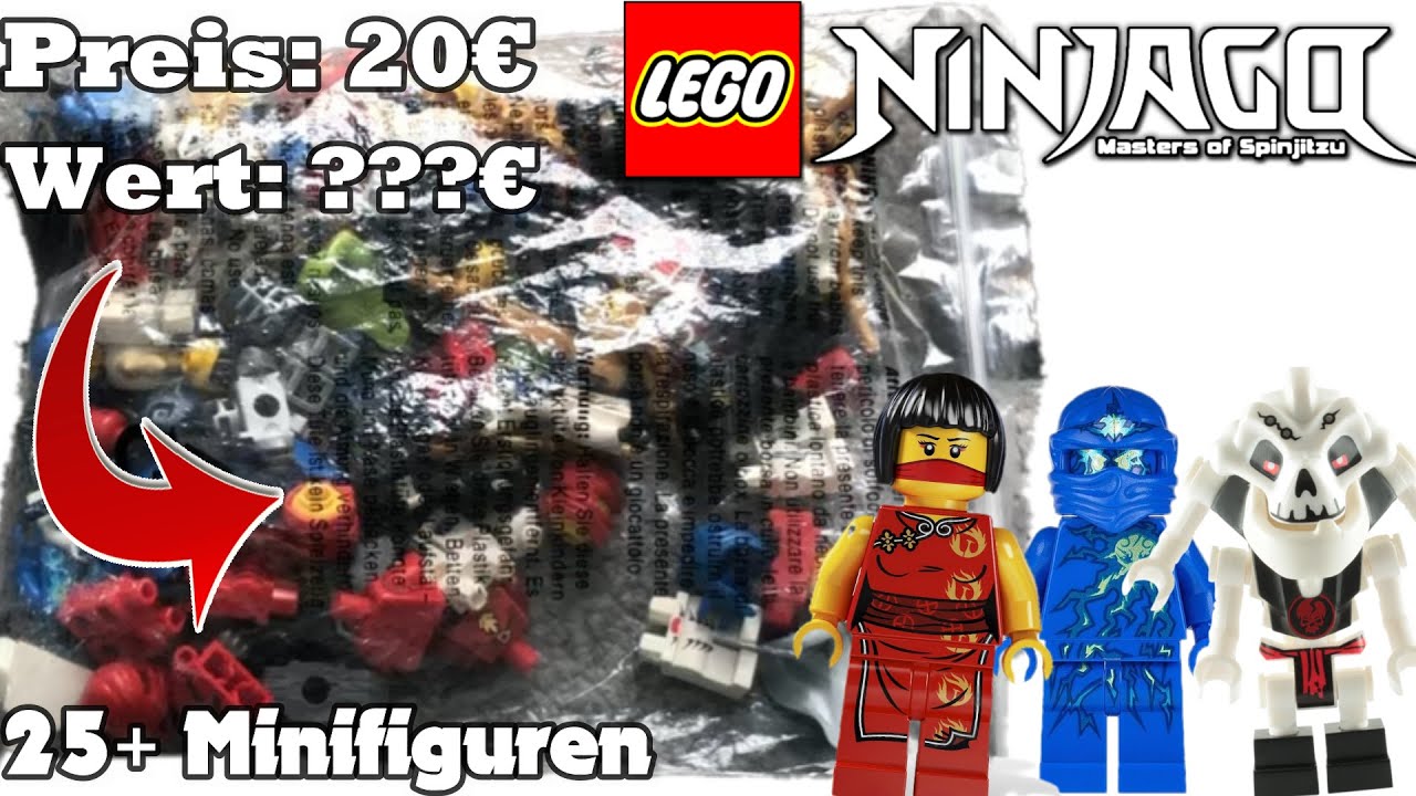 Lego Ninjago Mysterie Pack mit 24+ Minifiguren (Unboxing) | Über 100€ Plus | Lego Ninjago Deutsch