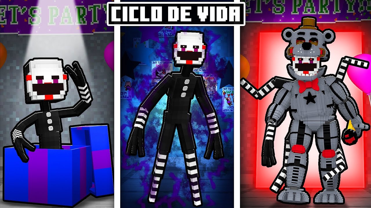 CICLO DE VIDA do GAROTO PUPPET no Minecraft!! ‹ DONAT3LO ›