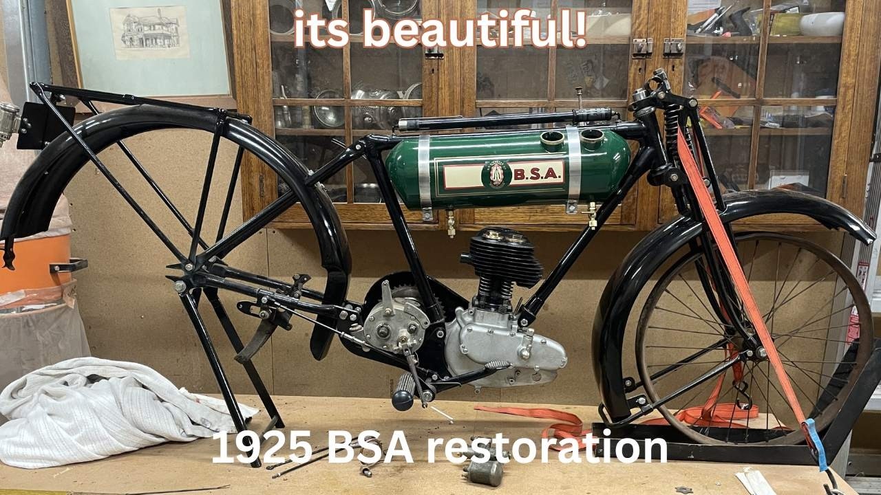 OMG its beautiful 1925 Round Tank BSA restoration