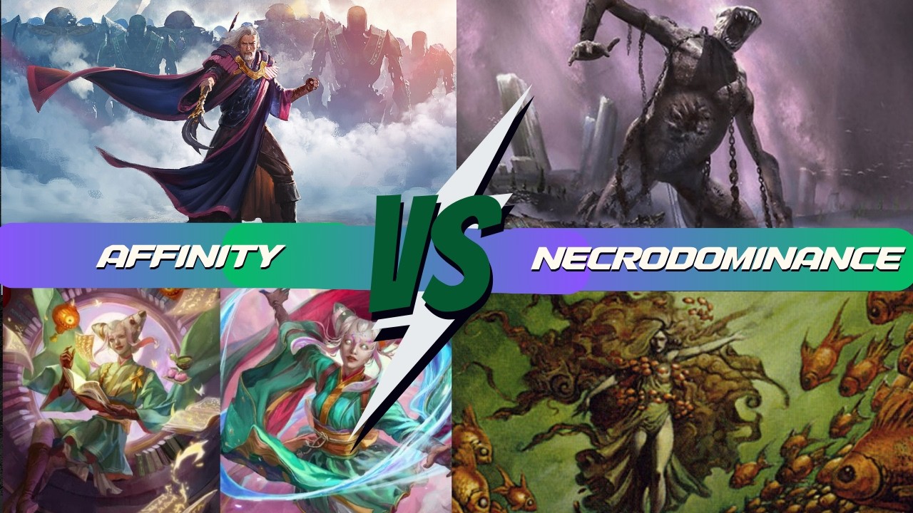 UW Affinity vs Necrodominance | Modern Paper Gameplay