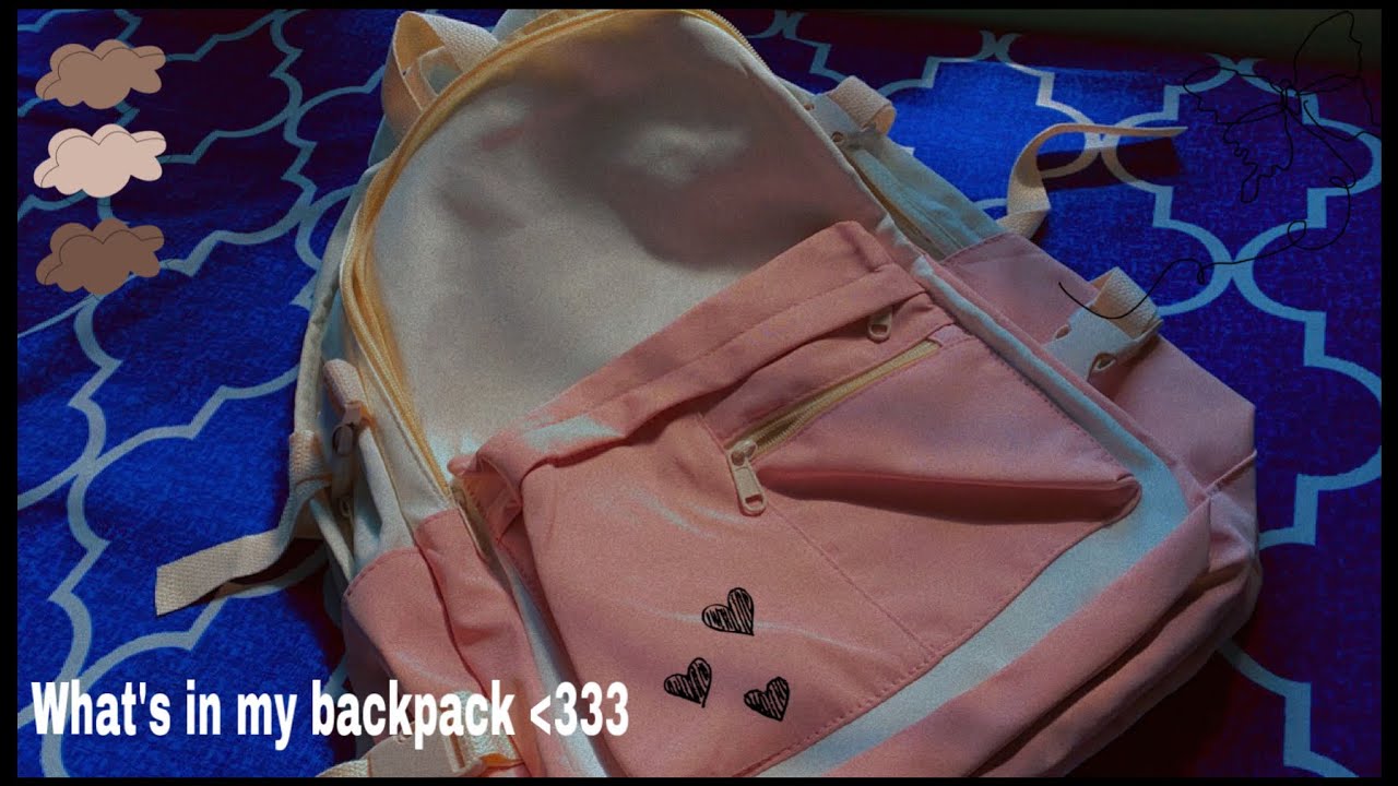 What’s in my backpack | Aesthetic |