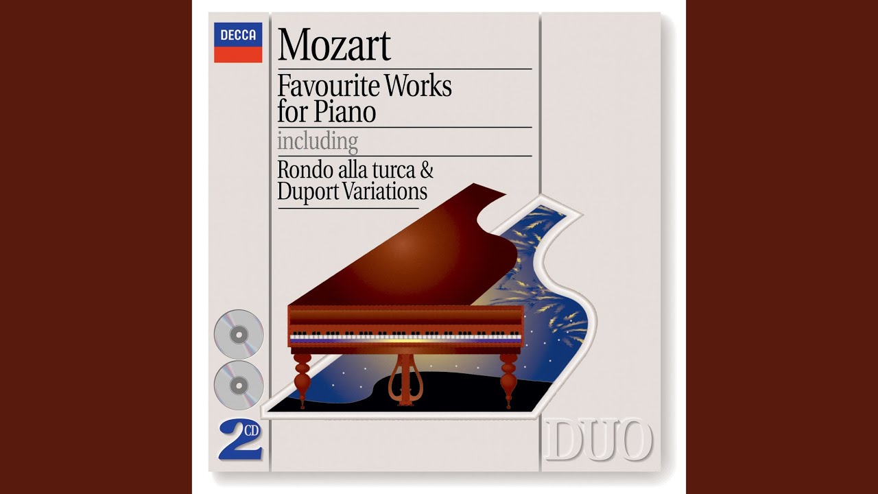 Mozart: Nine Variations in D, K.573 On a Minuet By J.P. Duport
