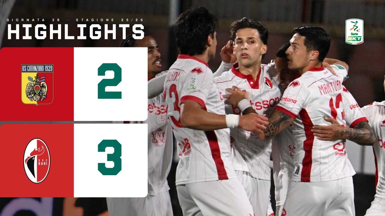 Catanzaro-Bari 2-3 | I galletti ai playout | HIGHLIGHTS Serie BKT