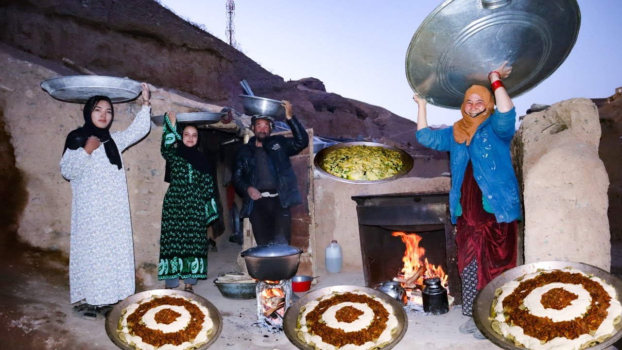 Cave Life in Afghanistan: A Family Cooks Tradition